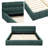 Chenille Upholstered Bed Frame With Headboard-86317120-86317123