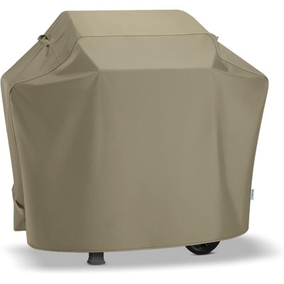 Grill Cover 48 Inch For Outdoor Grill, Heavy Duty BBQ Cover With Waterproof Sealed Seam, Fadestop Material, All Weather Resistant Compatible For Weber Charbroil Nexgrill And More, Taupe