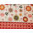 Aavah Christmas Holiday Tablecloth in Cream and Red Color Printed with Ornaments and Snowflakes-1410066238