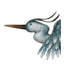Décoration murale 26 po pour oiseaux en métal - Héron-1617949903