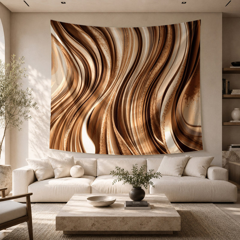 Tapisserie murale «Lyrical Abstraction», 68 po x 80 po