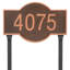 Canterbury Rectangle One Line Standard Address Sign Plaque with Lawn Stakes-103106467-103106446