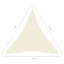 Fobbs 3m x 4m Triangular Shade Sail-1842121999
