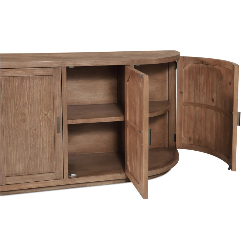 Nicola 71'' W Solid Wood Sideboard, Brown