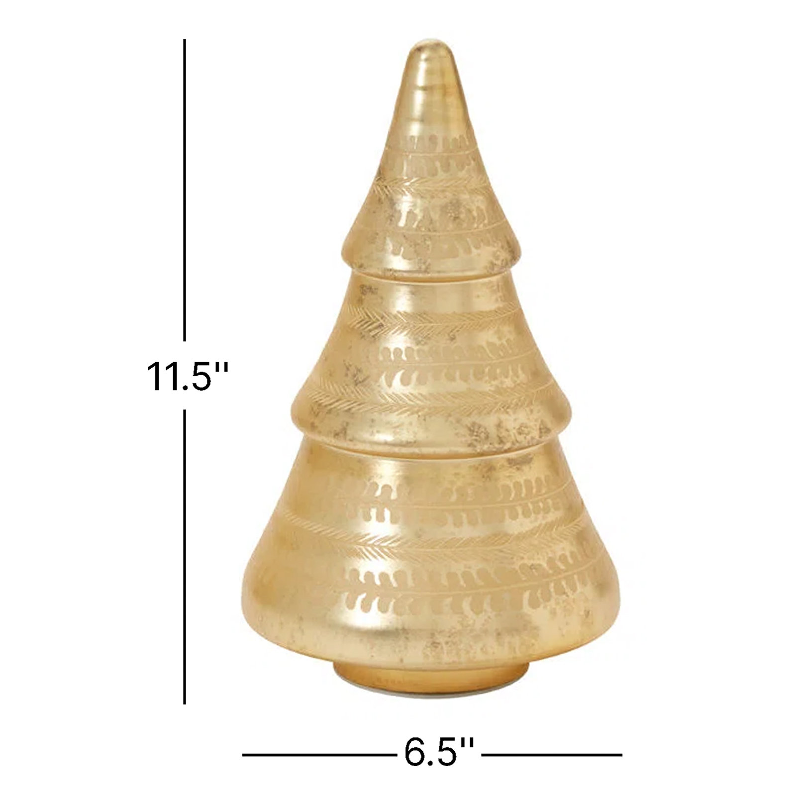 Mellark Lighted Gold Leaf Tabletop Tree