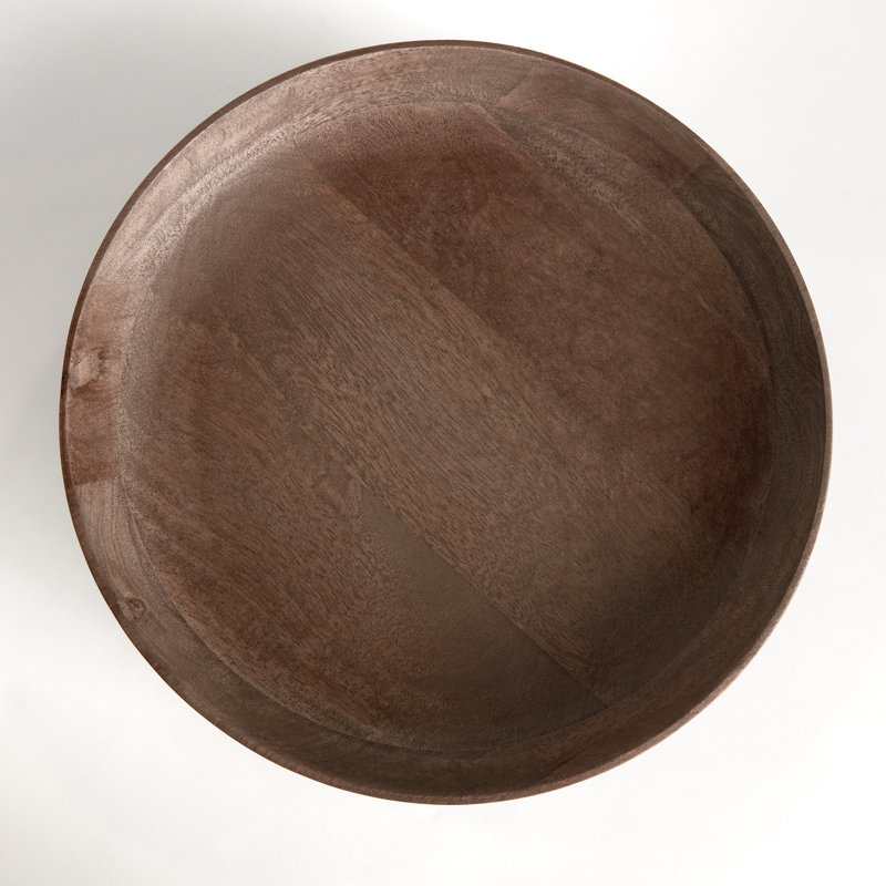 Wood Serving Bowl, Brown
