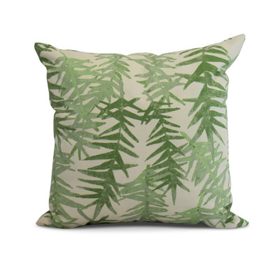 Cuban Flare Floral Outdoor Reversible Throw Pillow
