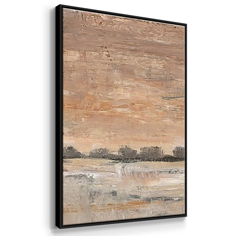 Tôt le soir, lumière I 3 pièces, H 24 po x l 48 po x P 2 po, Noir