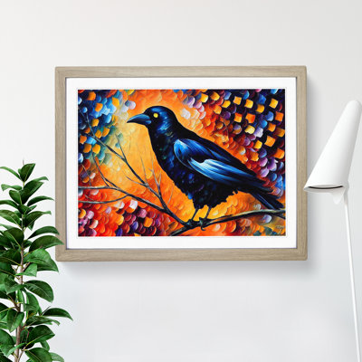 Crow Bird Vol.7 Abstract - Framed Print