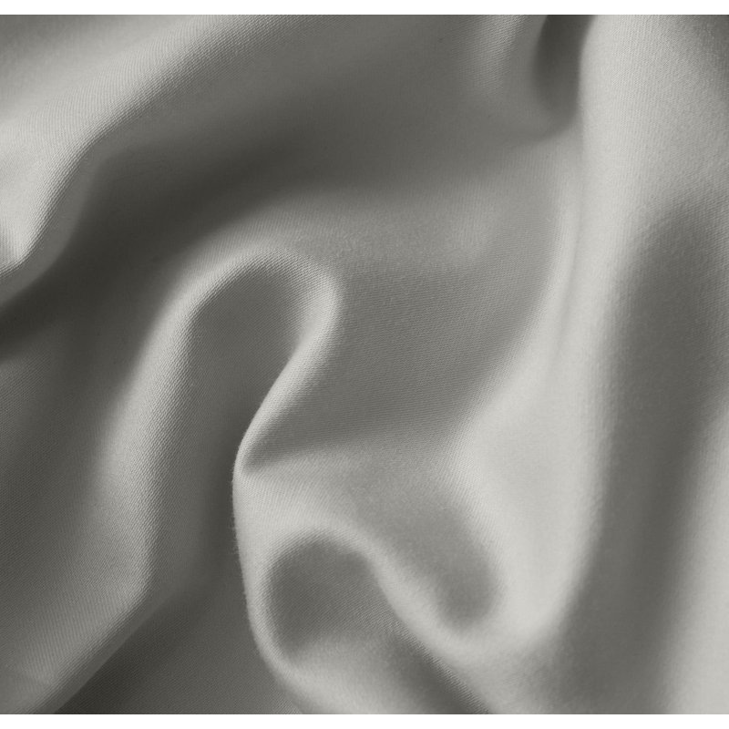 Percale Hemmed Duvet Set, Mist, Queen Duvet Cover + 2 Standard Shams
