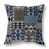 Bleu / brun / patchwork rose
