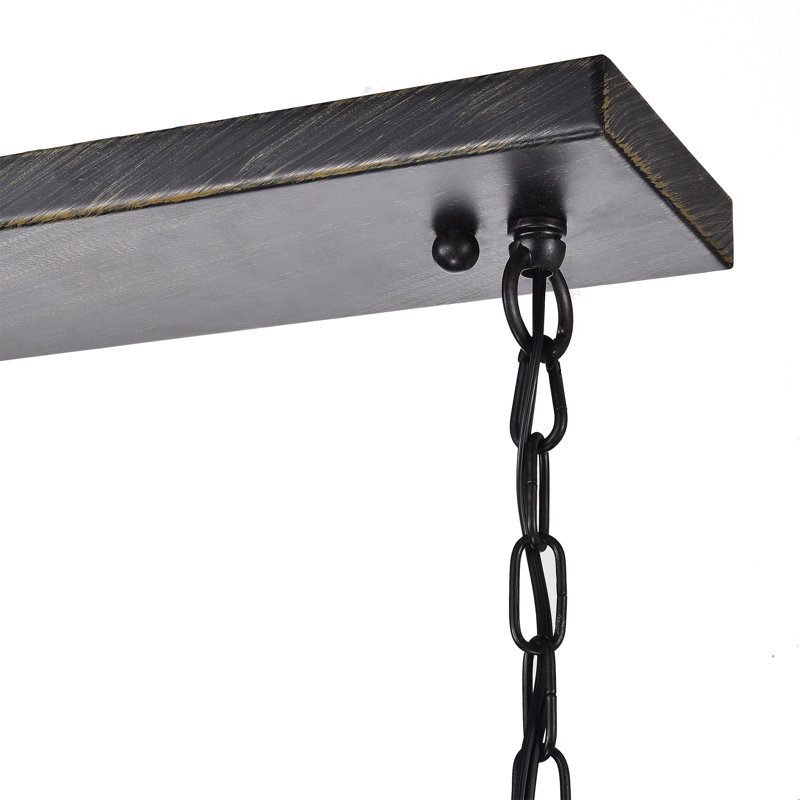4 - Light Chrome/Black Kitchen Island Pendant