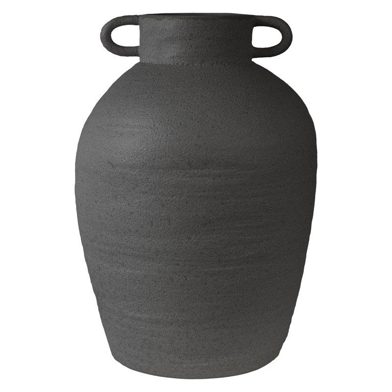 Vase de table en grès Dorsay, Noir
