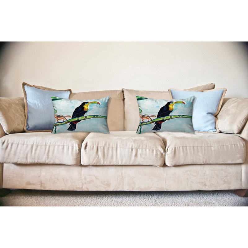  Coussin Toucan, H 16 po x l 20 po x P 6 po