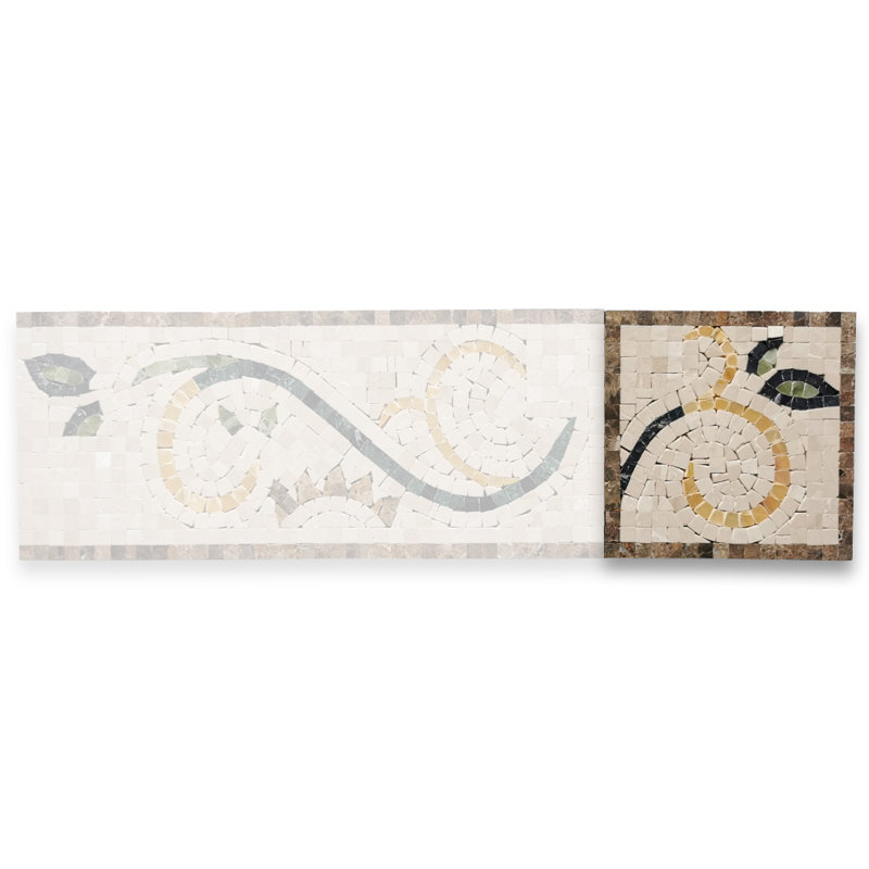 6.3 in. x 6.3 in. Marble Tile