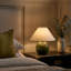 Lampe de table à DEL 11 po avec base ronde vert olive Fiona-769540748