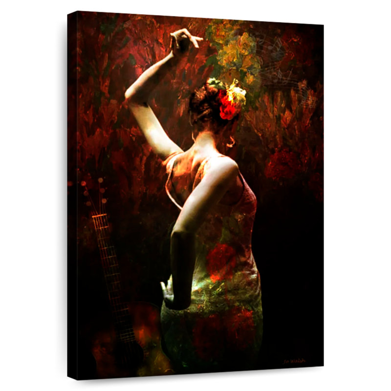 Danseur de flamenco, H 39 po x l 26 po