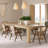 70.9" -92.5" Extendable Oak Dining Table