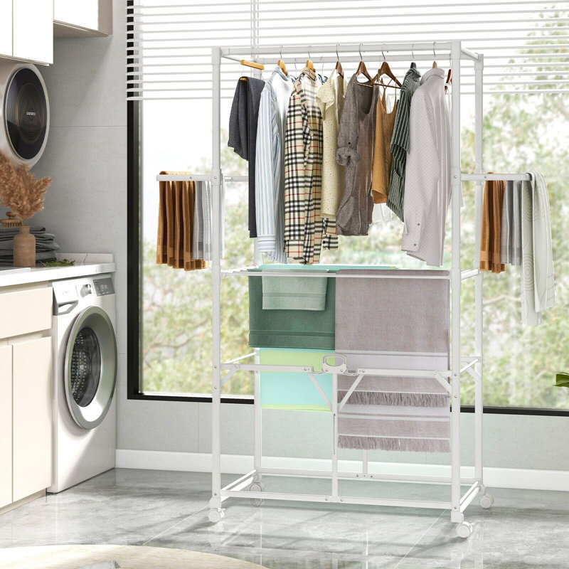 86cm Rolling Clothing Rack