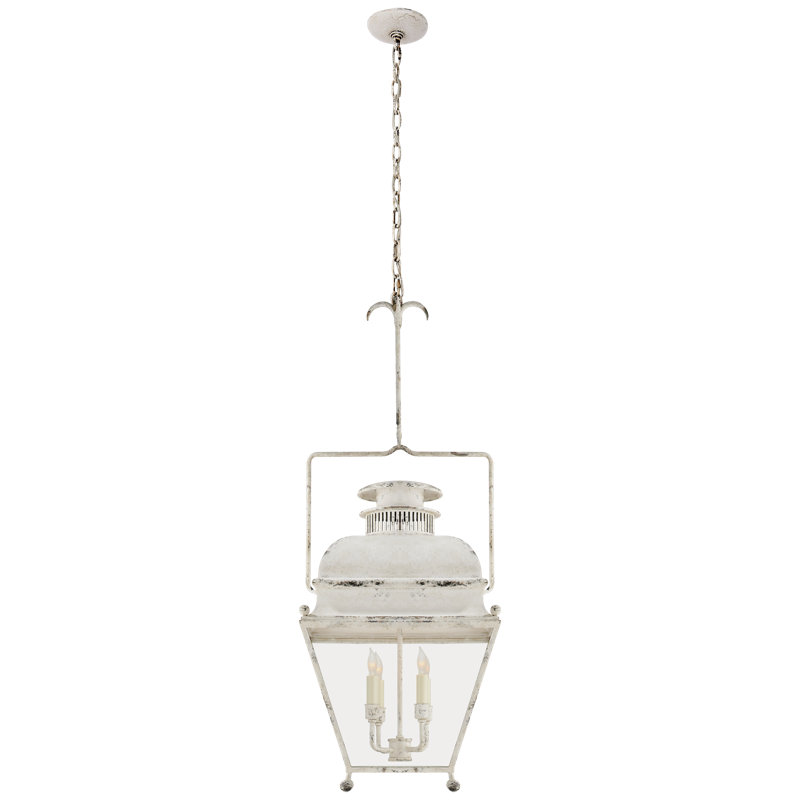 Chapman & Myers Holborn Lantern, Old White, 34.5" H x 14" W x 14" D