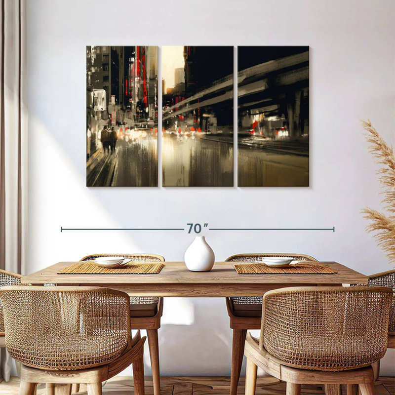  «City Abstract, H 36 po x l 57 po
