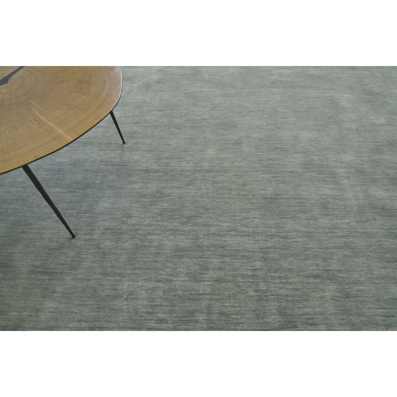 Dove Wool Area Rug in Slate, Rectangle 14'7" x 17'
