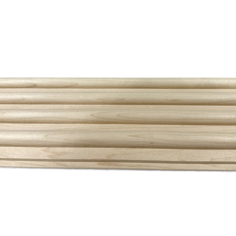 planche ronde à rainure et languette - paquet de 8, 72" H x 5.25" W x 0.75" D, Maple