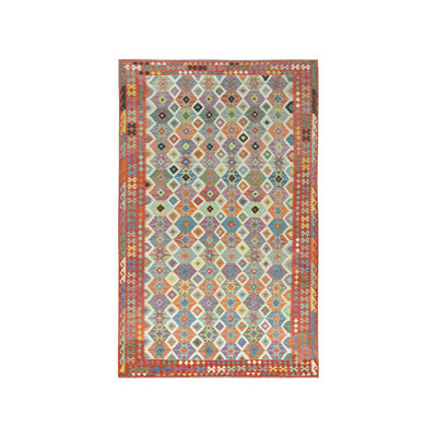 10'0" x 16'5" New Hand Woven Multicolored Wool Rectangle Oriental Rug - MOA10281821