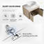 Meuble-lavabo simple avec plateau Retana 23,6 po