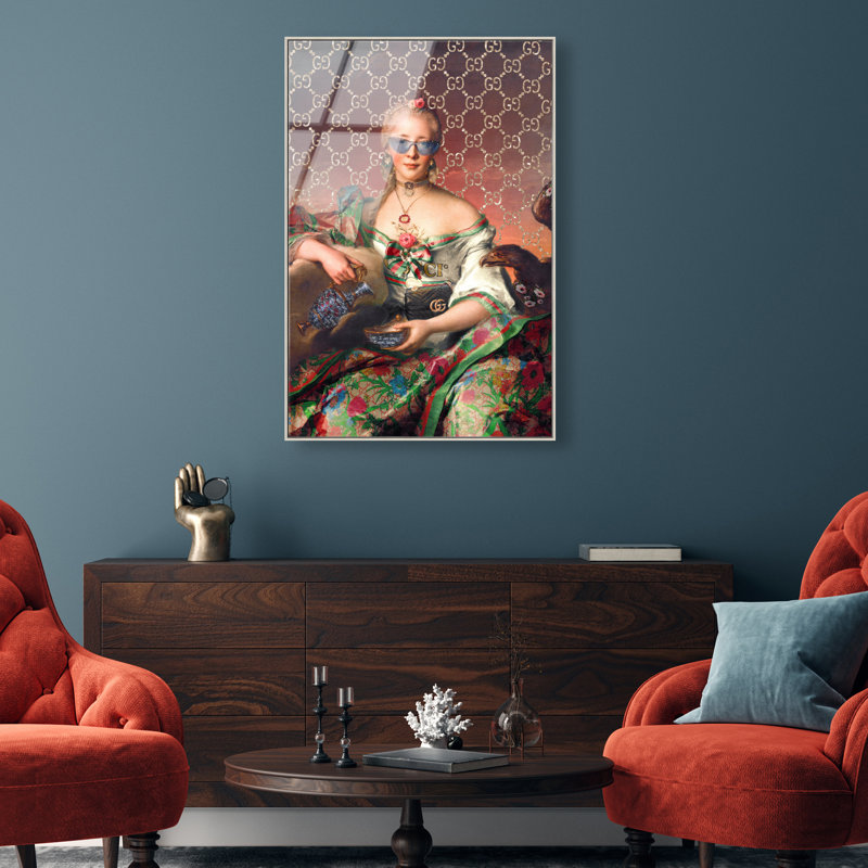 City Lady Canvas Fashion Print by Oliver Gal, 31"H x 21"W, White Frame
