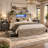 3-Pieces Bedroom Sets ,Farmhouse Bed Frame Queen Size With LED Lights And Charging Station,Nightstands Set Of 2 With 2-Drawer-1763117709