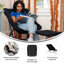 Fauteuil surdimensionné rembourré avec soucoupe et repose-pieds-2002764916
