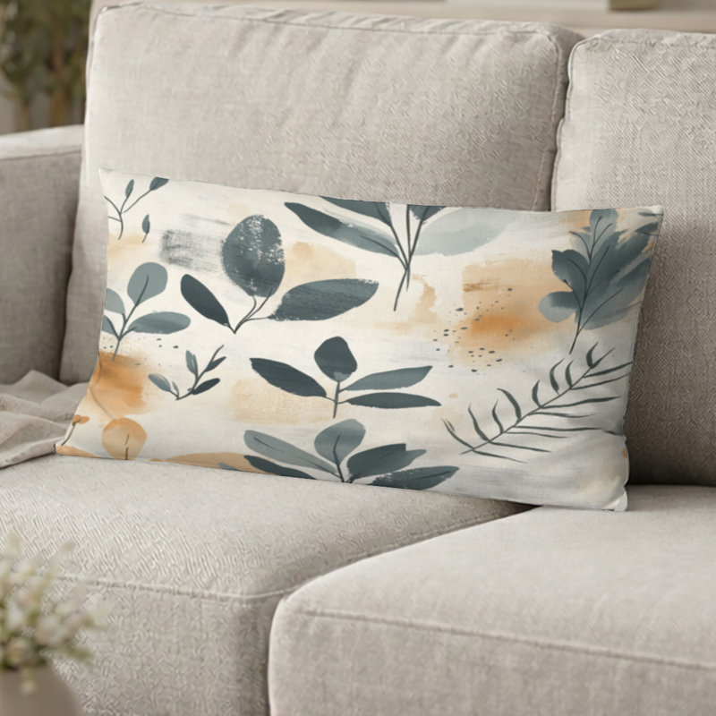 Coussin Floral - Coussin Boho, H 12 po x l 20 po