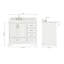Ensemble de meuble-lavabo simple 43 po avec plateau Abshire-93359400