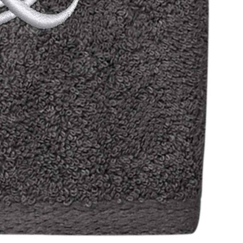 Winston Porter Granite/Silver Script Monogram Hand Towel Letter Q