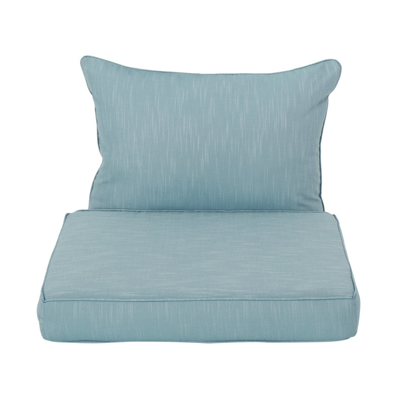 Coussin de siège/dossier d’extérieur en tissu Stella, sarcelle