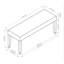 Meuble de salle à manger en bois 1pc gris clair