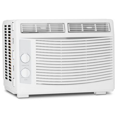 Bring Home Furniture Climatiseur de fenêtre mécanique 5 000 BTU avec ventilateur à 3 vitesses et filtre lavable refroidit 150 pieds carrés pour dortoir de bureau de chambre à coucher