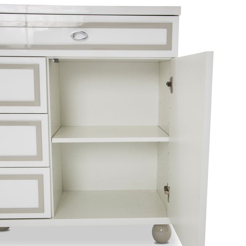 Sky Tower 5 - Drawer Dresser, Cloud White
