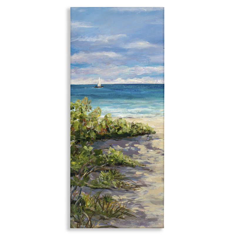 " Grassy Beach Shore " by Julie DeRice, 40" H x 17" W x 1.5" D