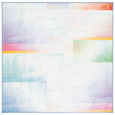 Tapis bleu / vert / mauve Nichaela