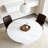 47 inch Round MDF Dining Table-516914563