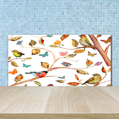 50cm W x 100cm L Glass Peel and Stick Panel