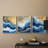Abstract  Series  CXL  -Set Of 3 Framed Giclee Prints -Ready to Hang-107252242-107252244