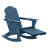 HDPE Foldable Adirondack Rocking Chairs with Retractable Ottoman-765122449