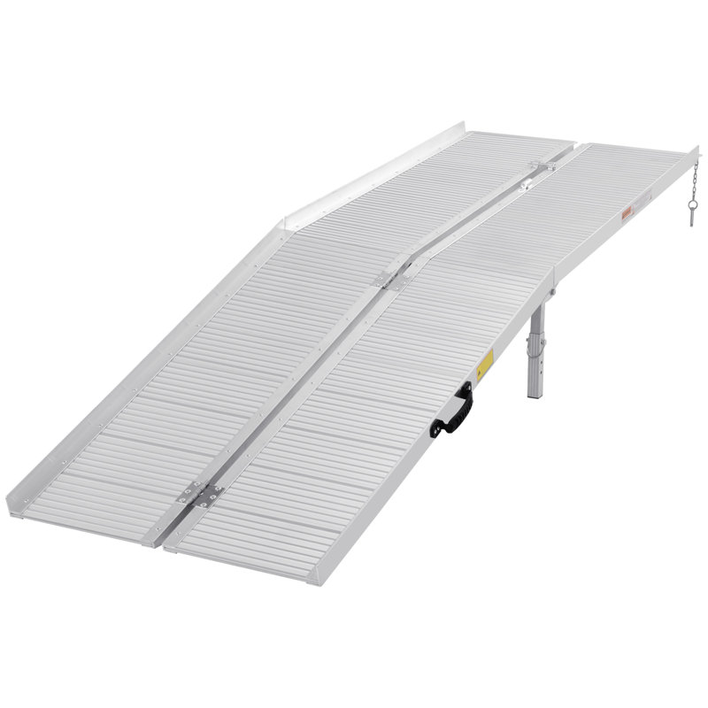 HomCom Metal Foldable Portable Ramp, 3" H x 96" W x 29" D