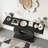Modern Wood Sofa Table with Geometric Base-1804492374