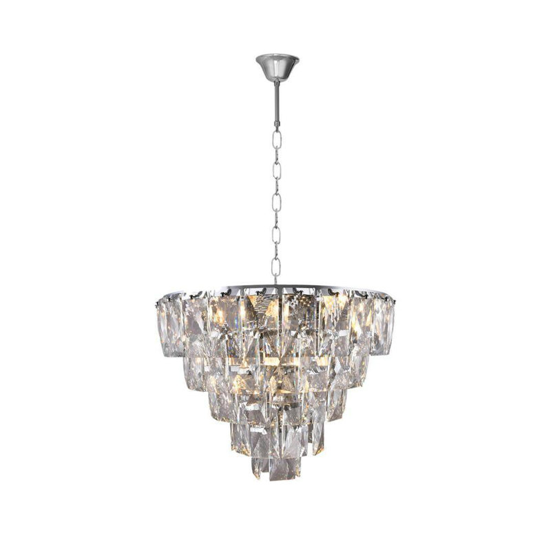 Anyia 6 - Light Crystal Chandelier, Chrome