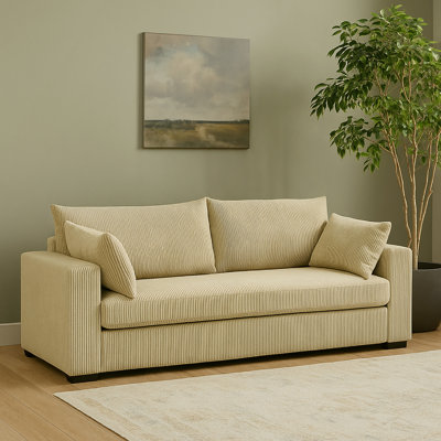 Canapé rembourré avec assise profonde, canapé moderne
