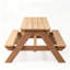 Table de pique-nique 3 en 1 pour enfants avec parasol réglable, table d'activité sable et eau pour la cour